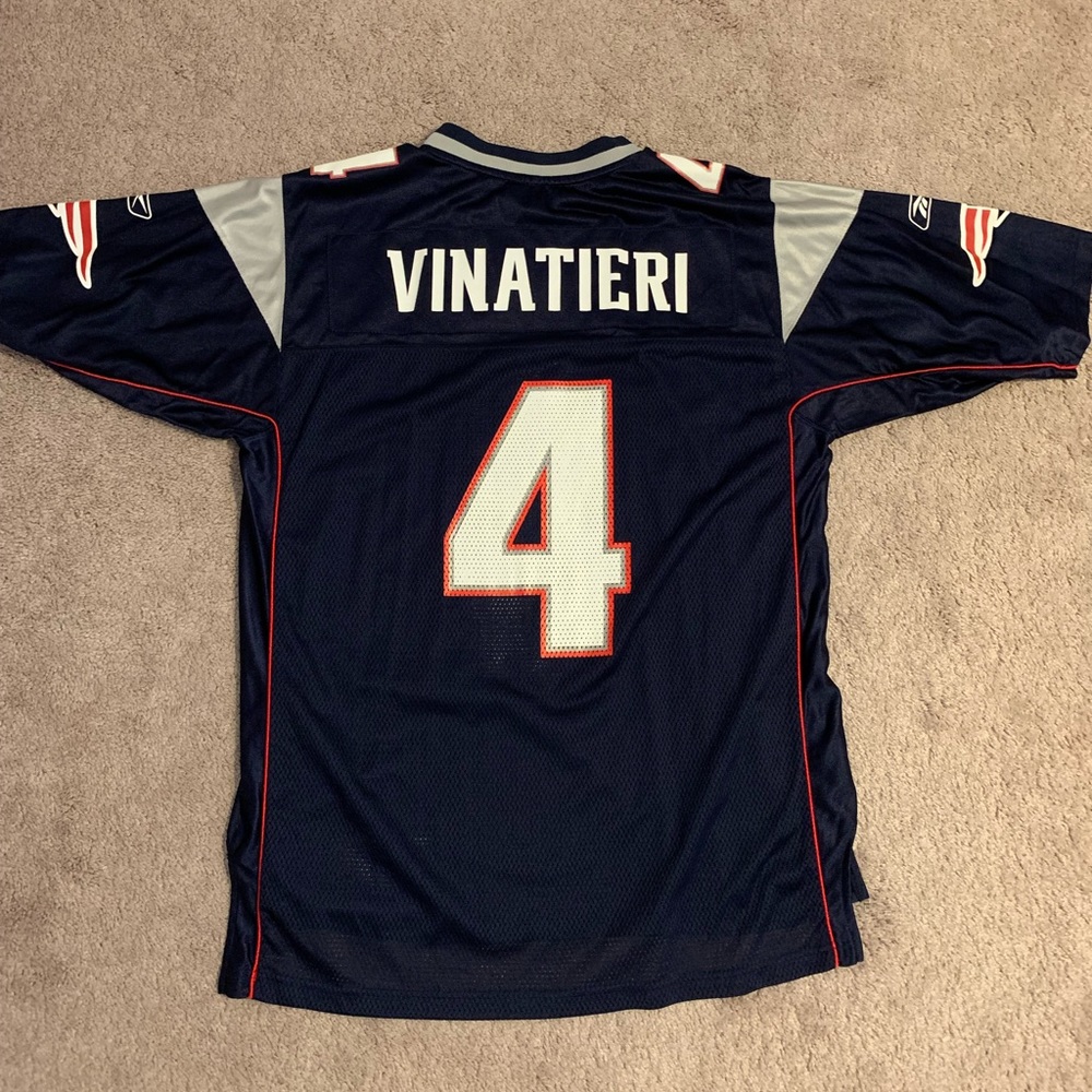 New England Patriots #4 Adam Vinatieri Jersey L Blue NFL